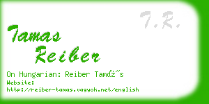 tamas reiber business card